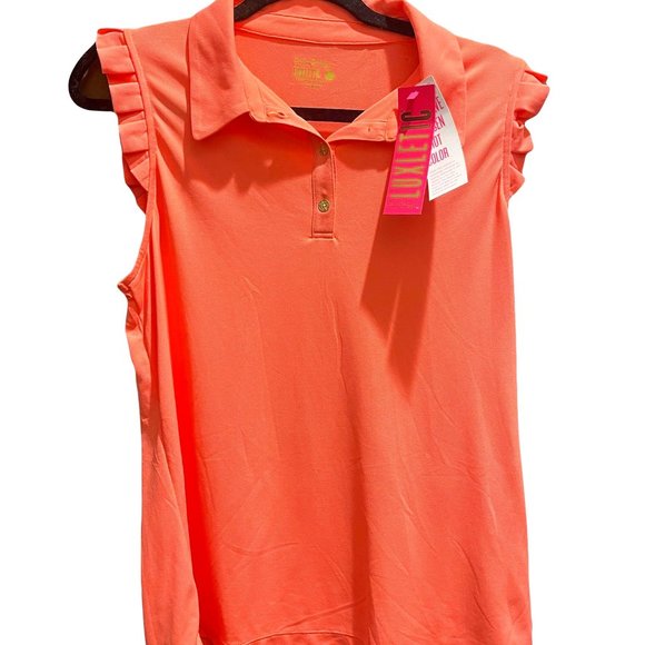 NWT Lilly Pulitzer Frida Sleeveless Ruffle - Picture 2 of 2